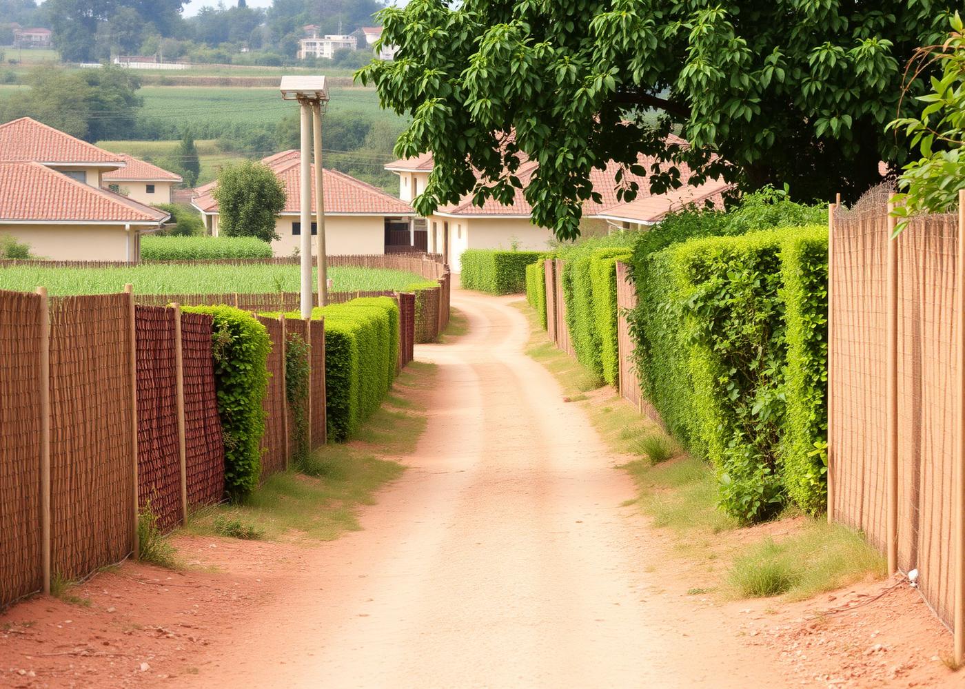 Access road serving residential plots in Kimumu, Eldoret